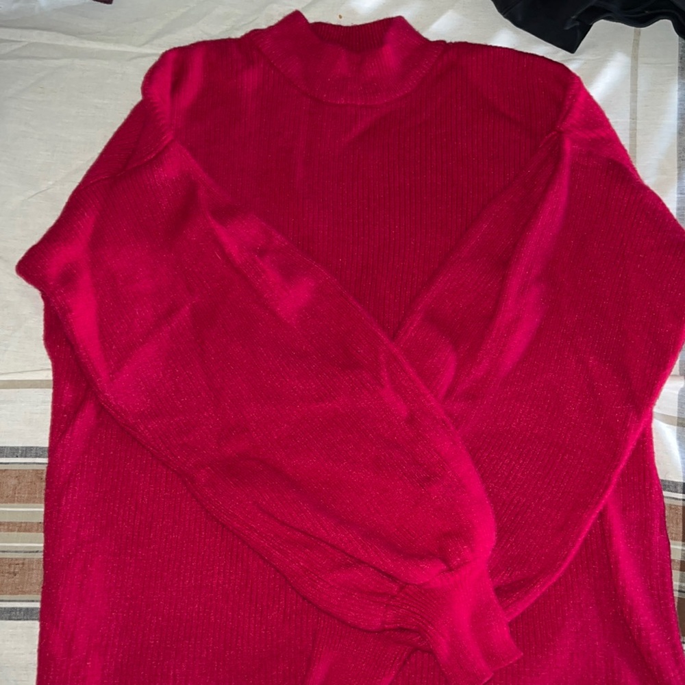 Forever 21. Red turtleneck sweater. Small